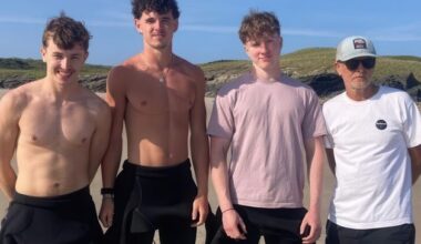 ‘Right place at the right time’ – four surfers save councillor and two children from drowning in Donegal