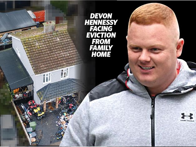 Violent mobster Devon Hennessy facing eviction from house used as criminal HQ