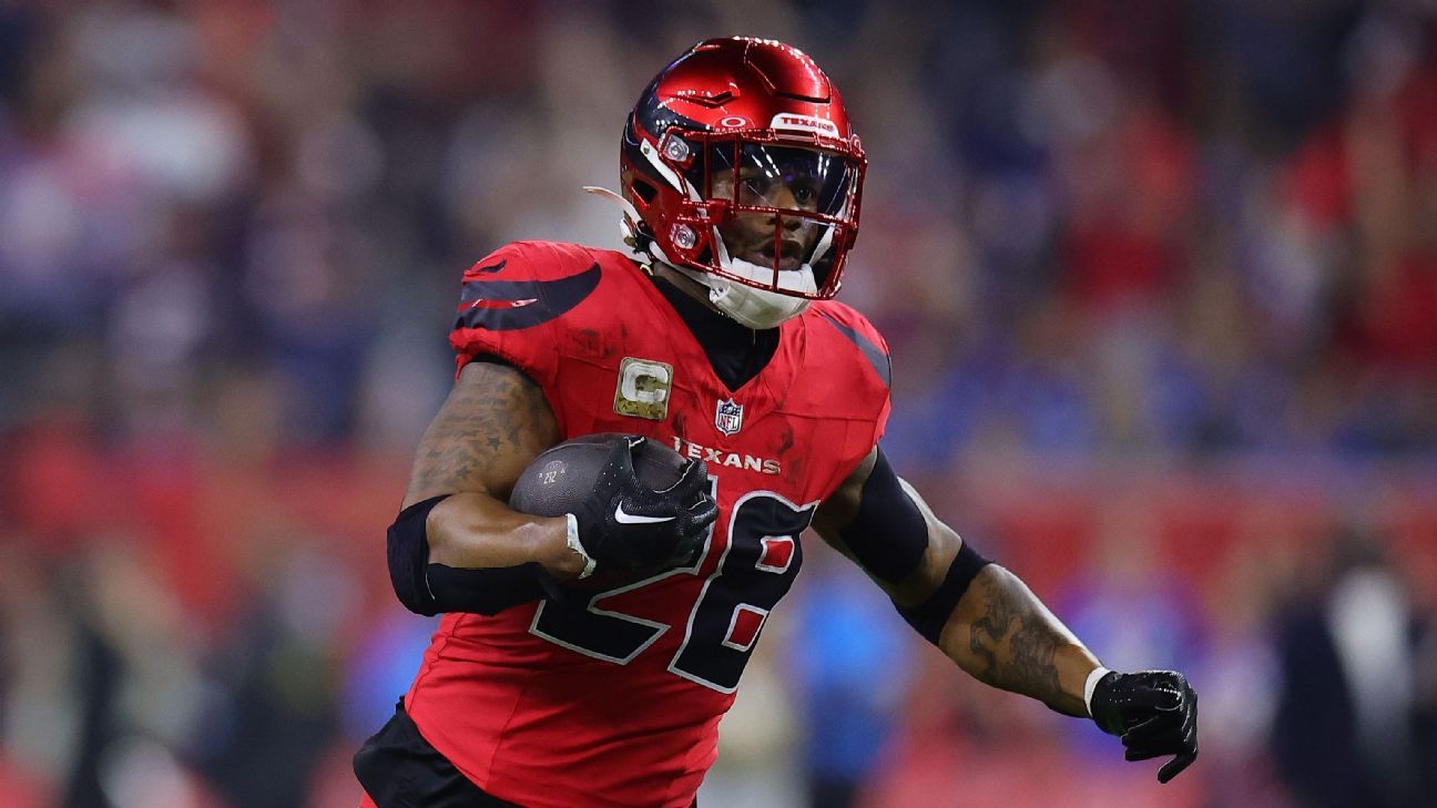 Texans RB Joe Mixon (ankle) to miss at least first 4 games