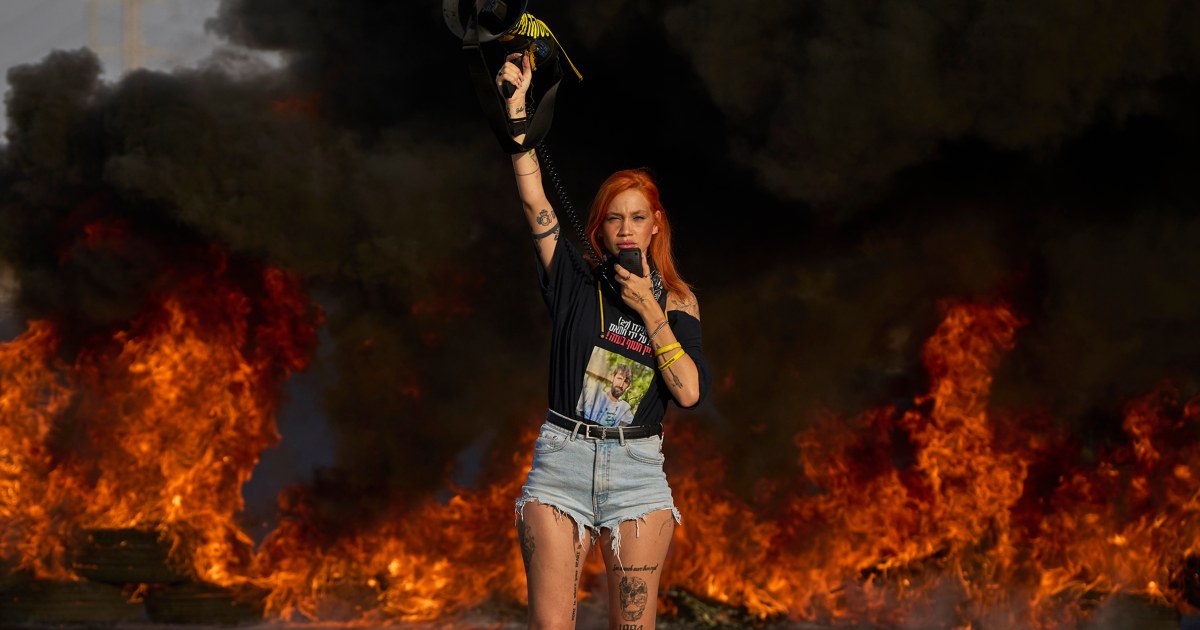 Israeli protesters hold day of disruption to demand Gaza ceasefire and hostage deal