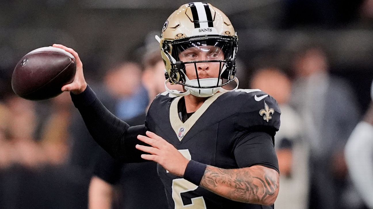 Spencer Rattler named Saints' starting QB for season opener