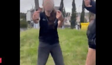 Teen girl draws out knife and axe to stop migrant from molesting her and her sister, faces police action, social media erupts in protest