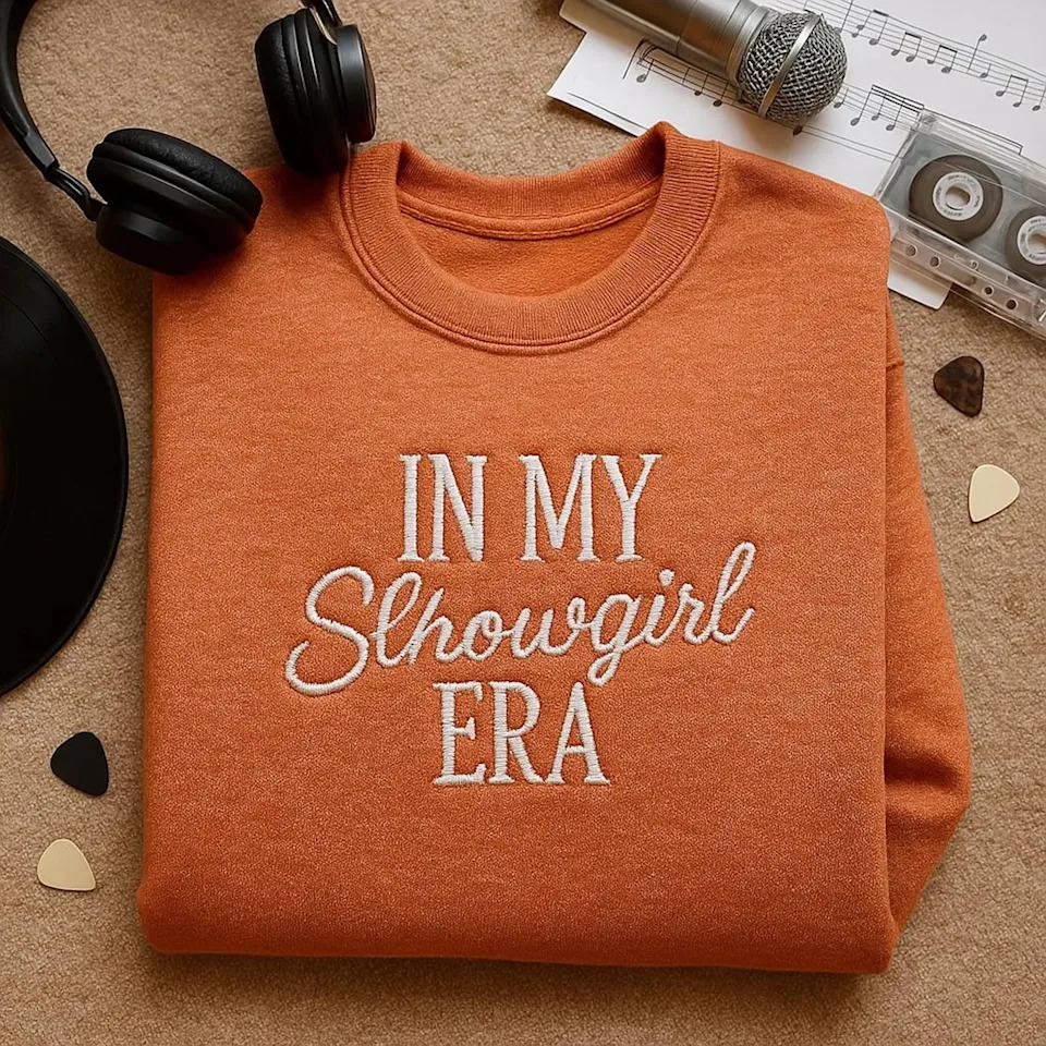 Luminous Threads LTD Embroidered In My Showgirl Era Sweatshirt