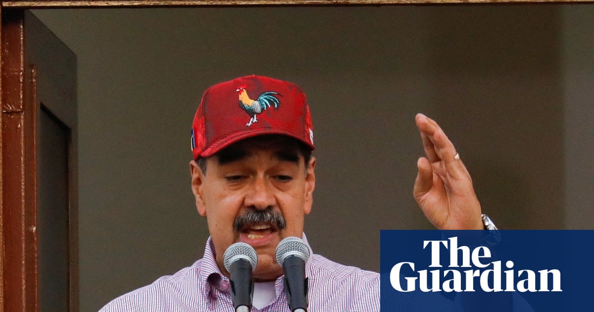 Trump administration doubles reward for arrest of Venezuela’s president to $50m | US news