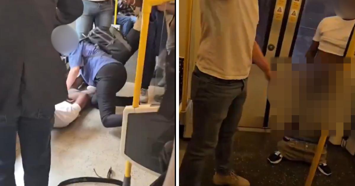 East Ham District line: Half-naked man on Tube beaten up