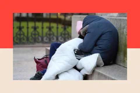 Picture shows a derelict building. 