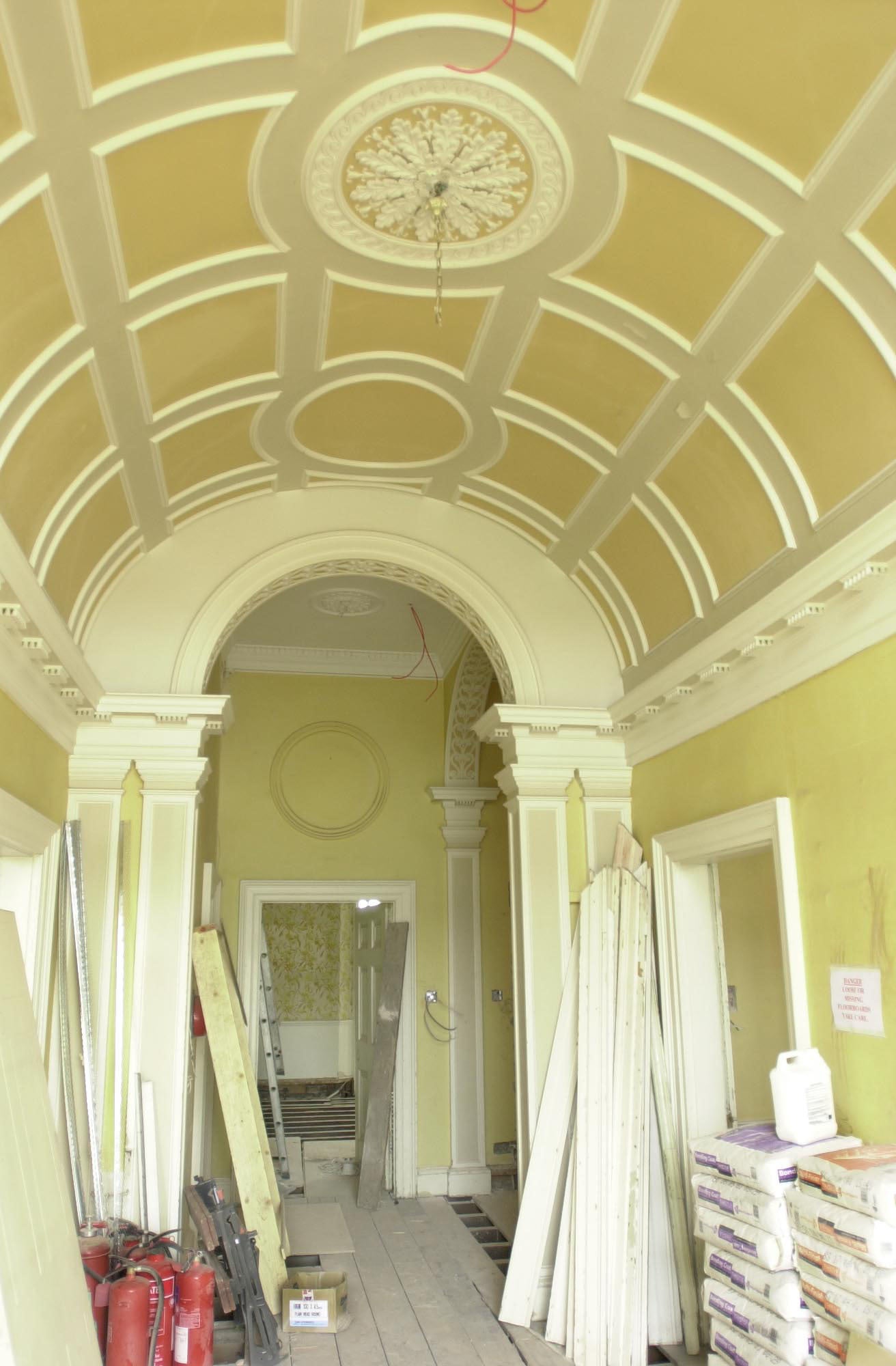 The entrance hall of Forest Lodge