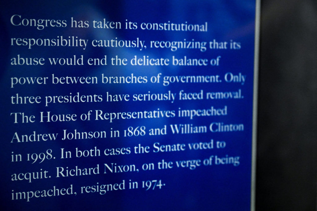 American history museum removes Trump's name from impeachment exhibit
