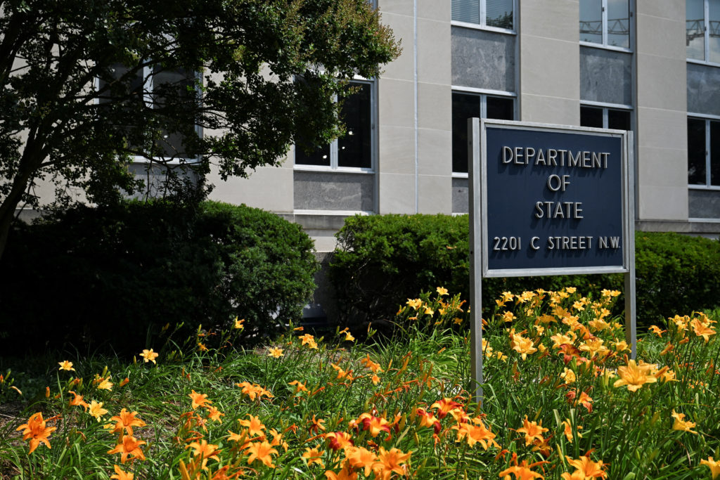 FILE PHOTO: State Department starts firing more than 1,350 workers in Trump's shake-up of diplomatic corps