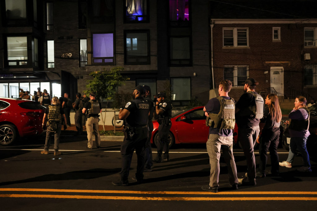 U.S. President Trump deploys the National Guard and federalizes the Metropolitan Police Department in Washington