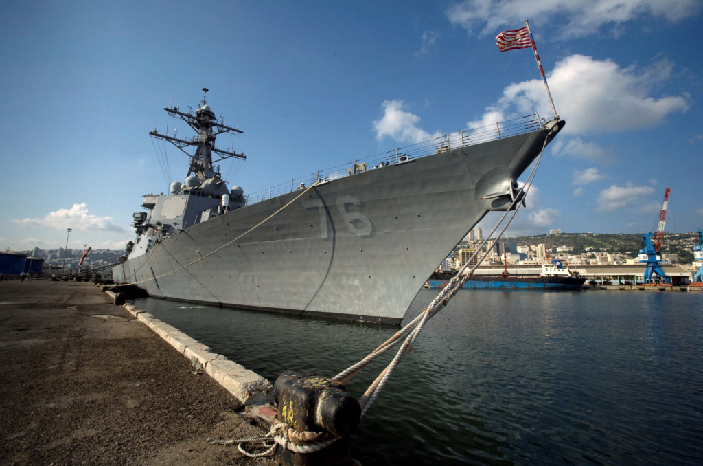 FILE PHOTO: The USS Higgins is docked in Haifa