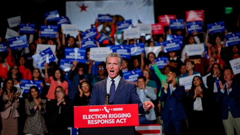 California Democrats release map ahead of redistricting in response to Texas