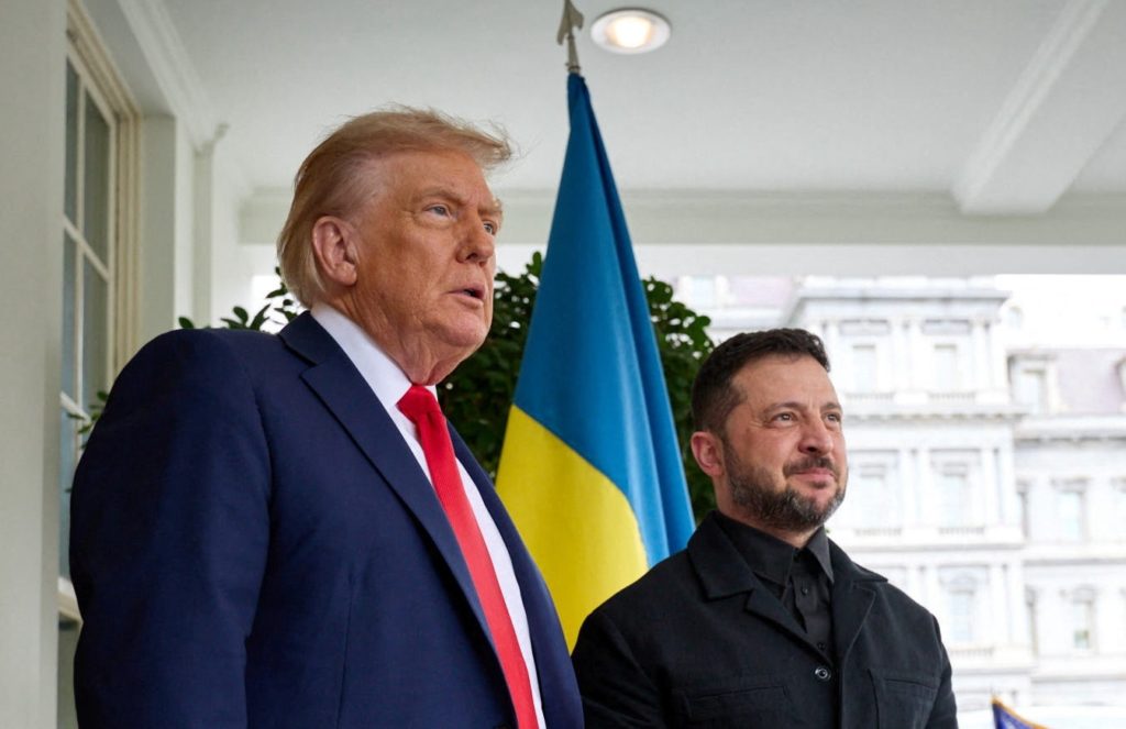 U.S. President Trump meets with Ukrainian President Zelenskiy and European leaders, in Washington, D.C.