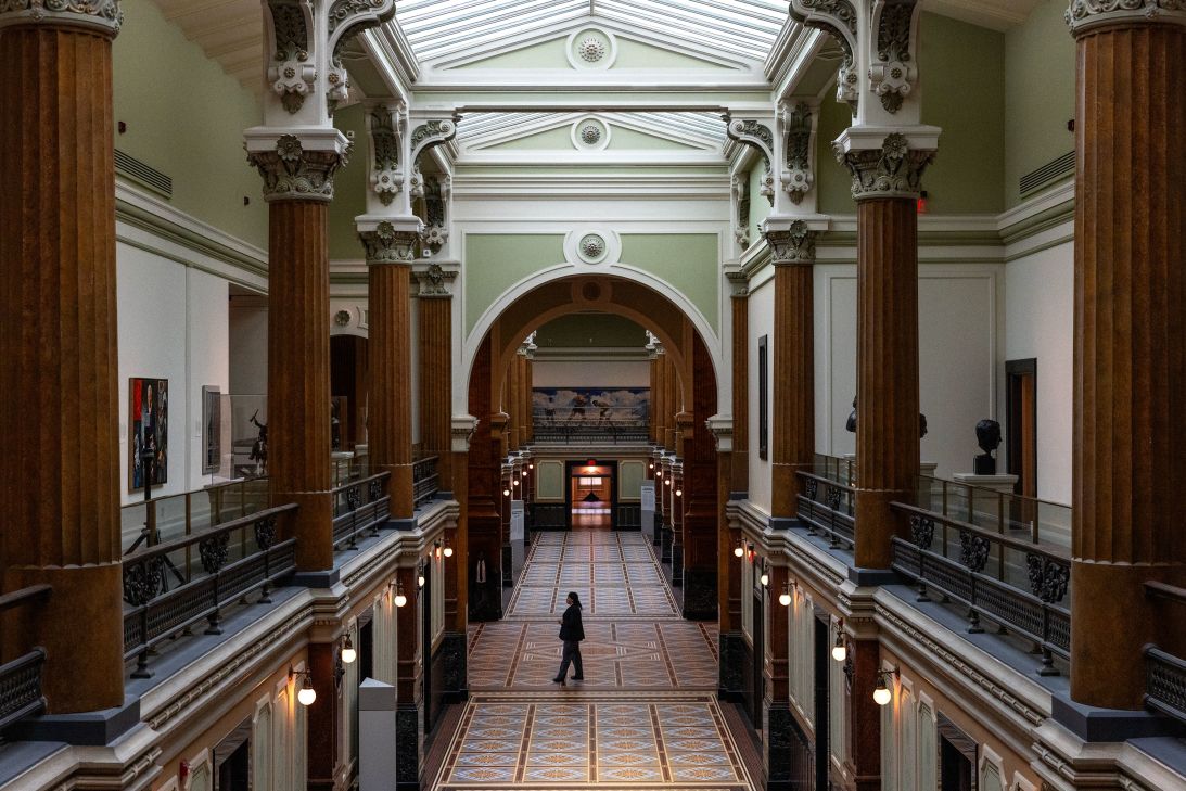 Scenes from the Smithsonian American Art Museum in Washington, DC, on July 16.