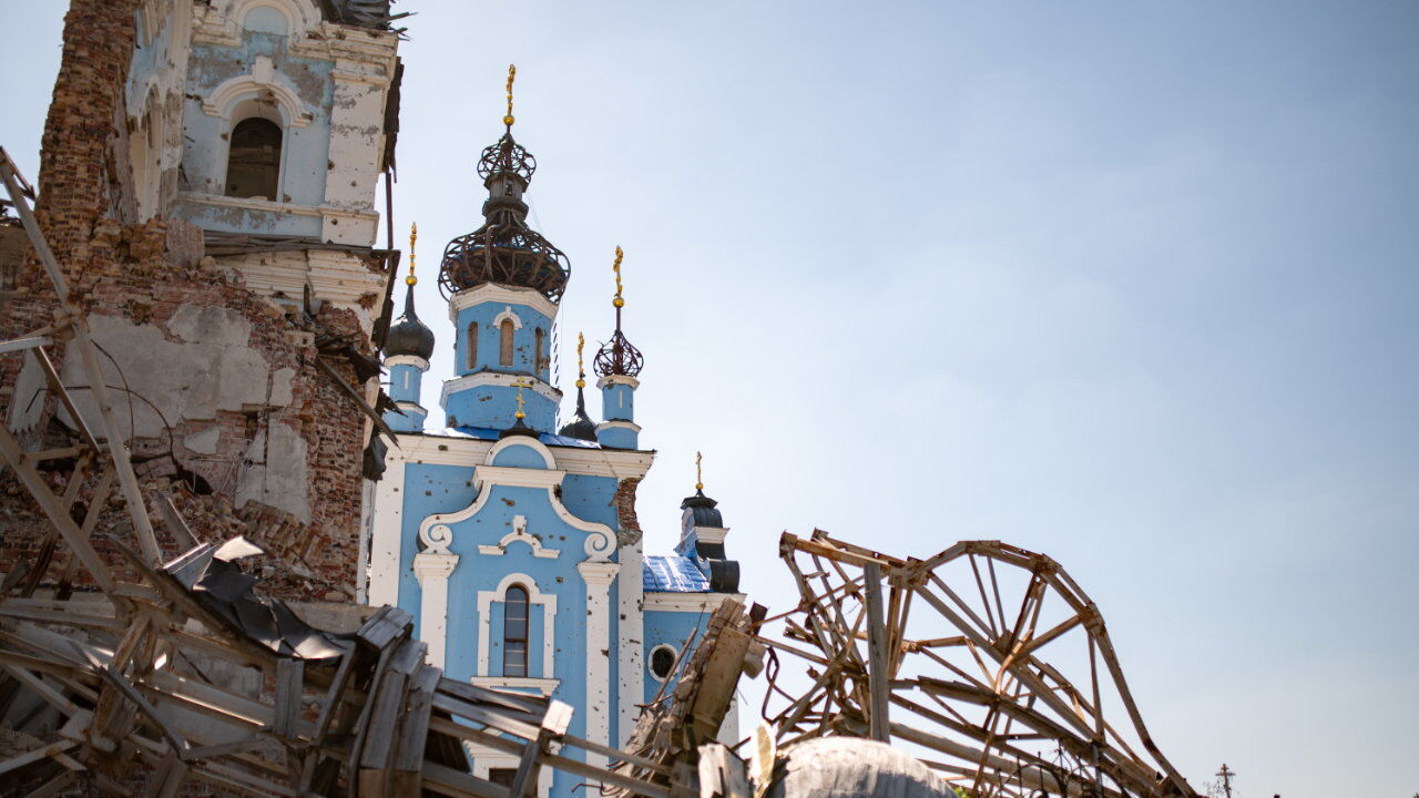 Destroyed Church Of The Holy Mother Of God 'Joy Of All Who Sorrow' In The Village Of Bohorodychne