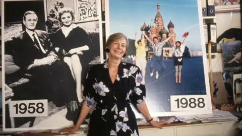 Biddy Baxter photographed when she left Blue Peter