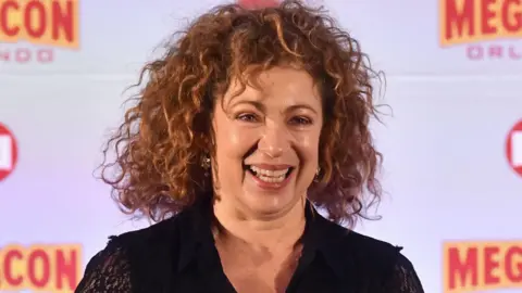 Getty Images Alex Kingston smiling at Megacon 2024