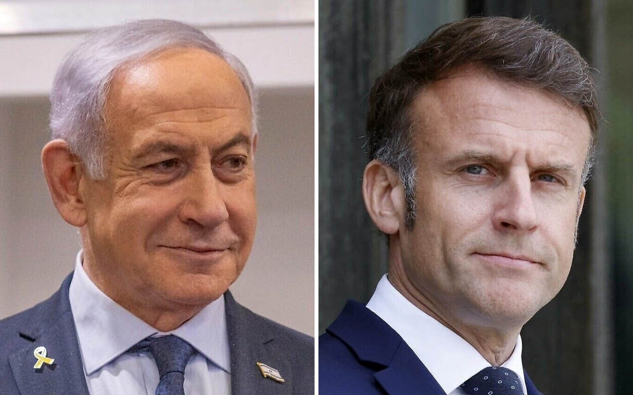 Issuing ultimatum, Netanyahu tells Macron Palestine recognition fuels antisemitism