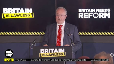 Rupert Matthews at Reform UK press conference