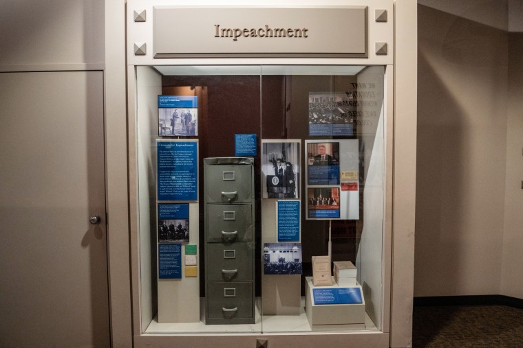 The impeachment exhibit at the Smithsonian