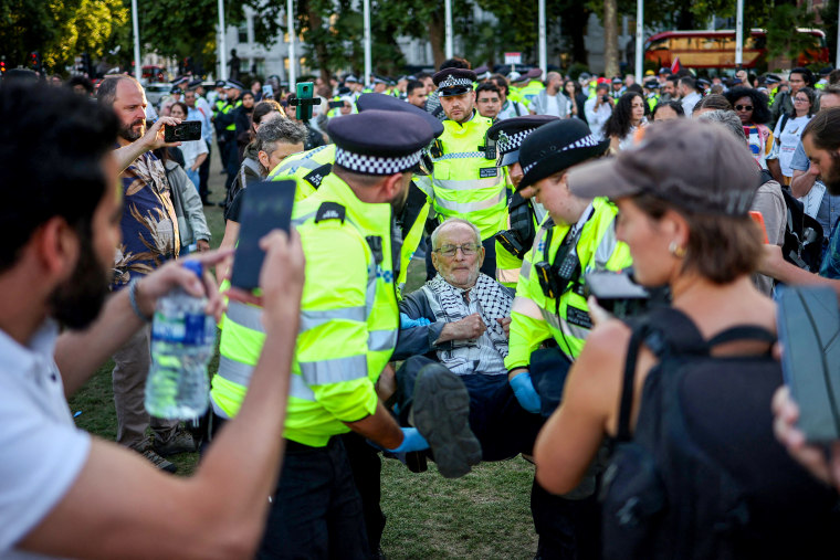 People getting arrested.