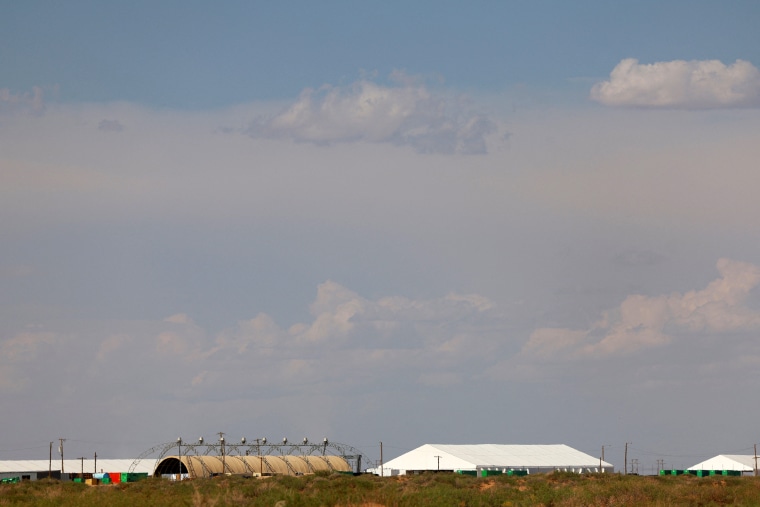 An ICE detention facility under construction