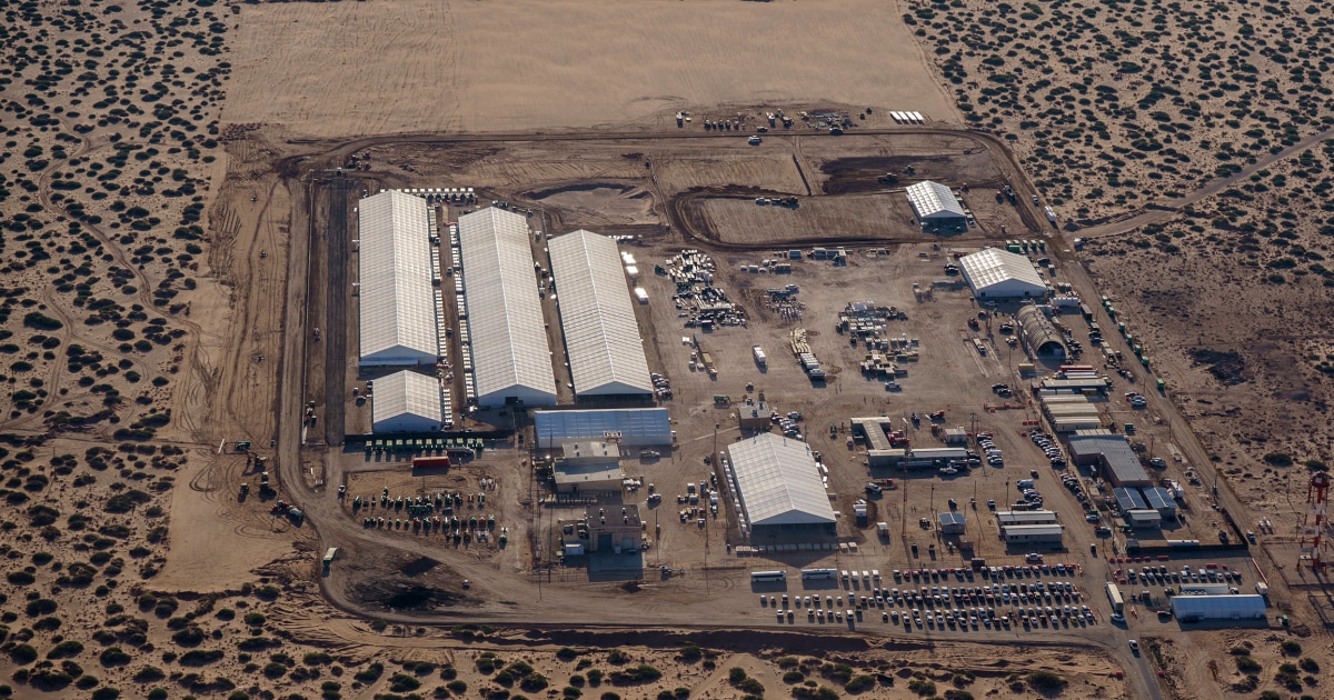 Trump administration hits hurdles as it builds a key immigrant detention facility