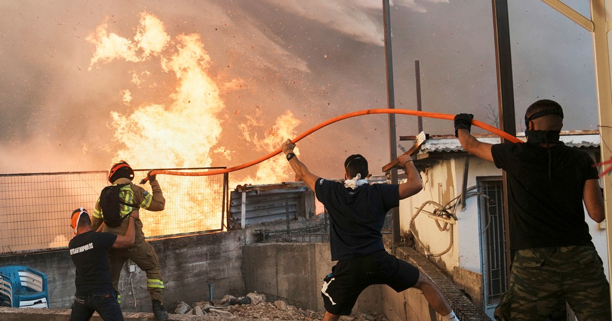 Wildfires kill at least 3 and displace thousands across southern Europe
