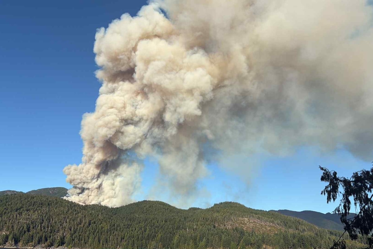 Wildfire southwest of Port Alberni now 630 hectares; campground evacuated