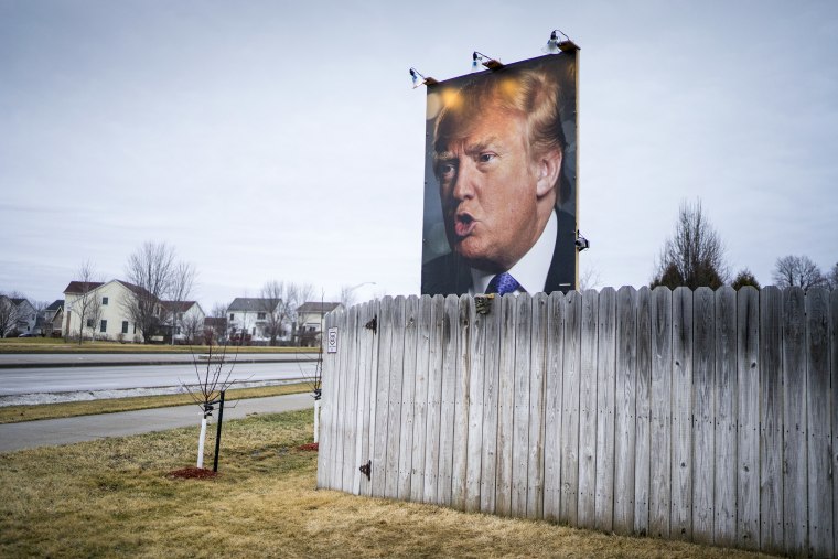 Donald Trump billboard.