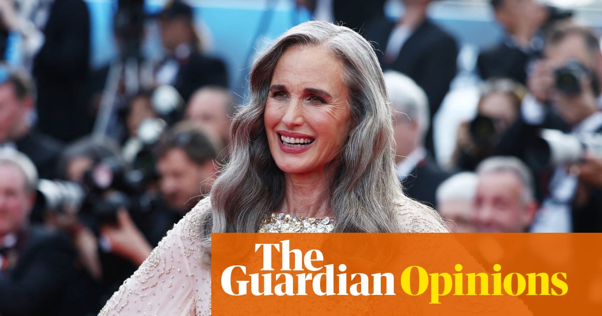 Celebrities like Andie MacDowell and Pamela Anderson are all for the grey revolution – are older women caring less about what people think? | Natasha Ginnivan