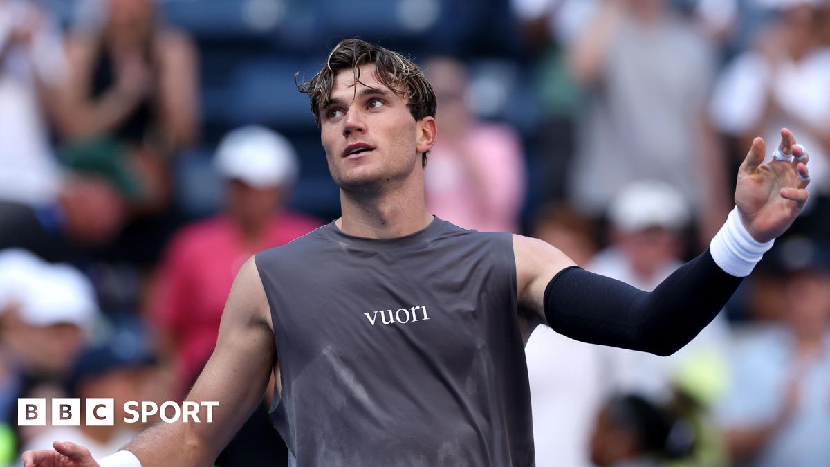 Jack Draper following first-round victory over Federico Gomez at US Open in New York