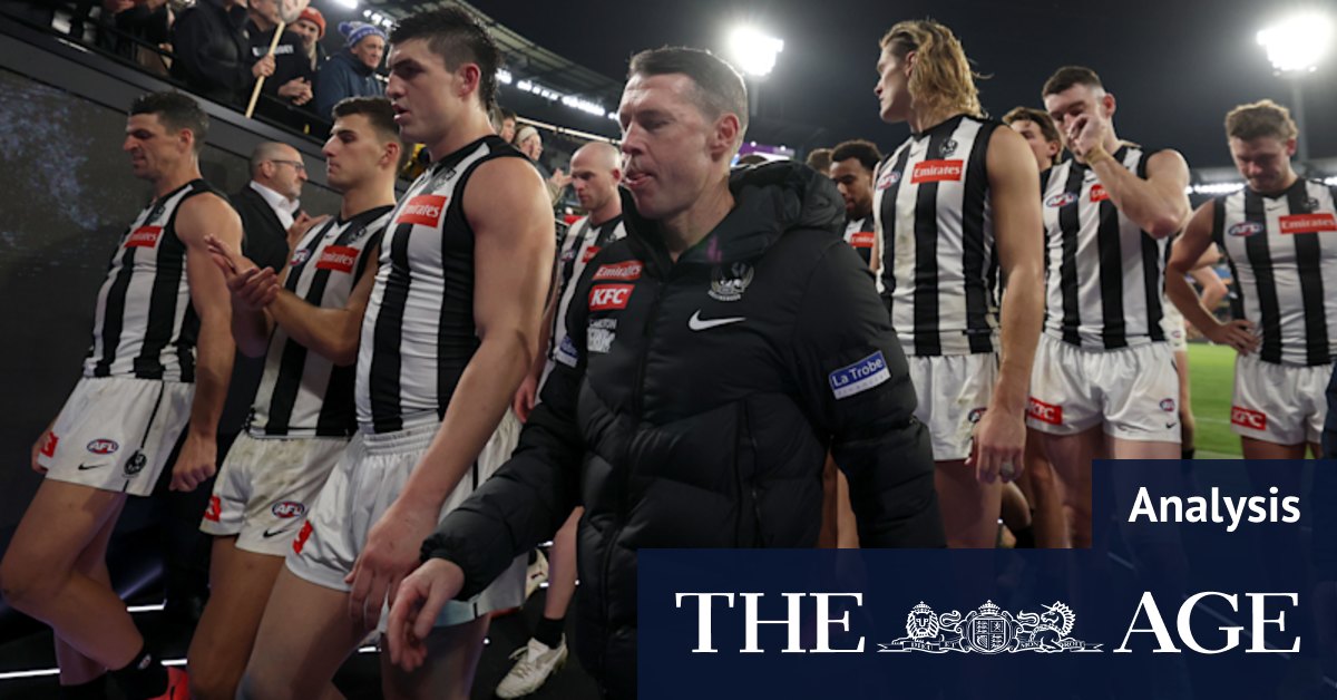 Stopping Collingwood Magpie’s slide is Craig McRae’s biggest test yet