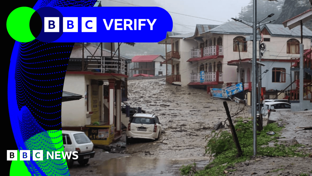 BBC Verify Live: Verified video shows India town hit by flood, and deadly strike on Ukraine rail station