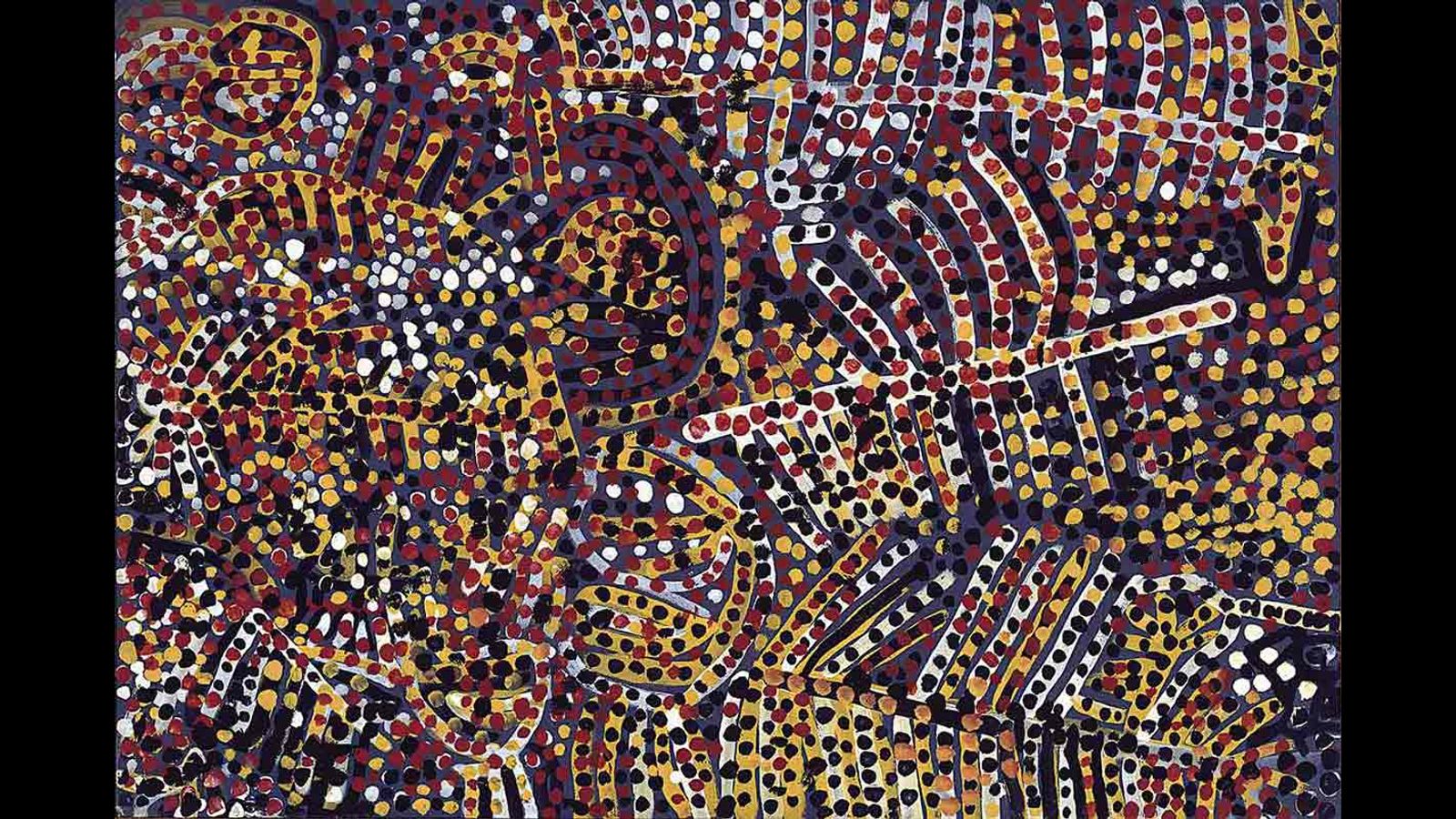 Australian Aboriginal artist Emily Kame Kngwarreye exhibition at Tate Modern