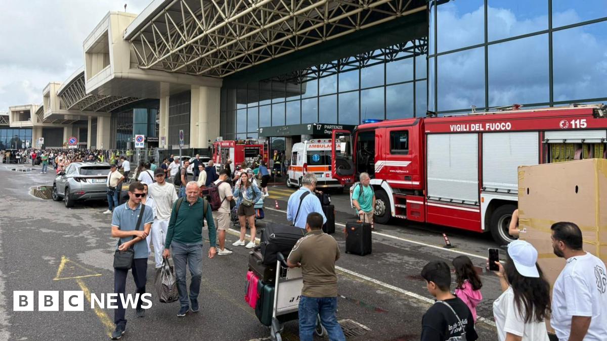 Evacuation of Malpensa Airport