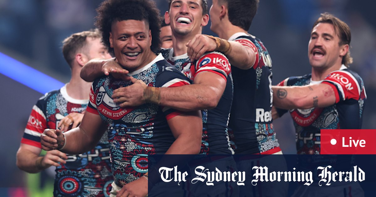 Sydney Roosters bash the Canterbury Bulldogs black and blue to sound finals alarm
