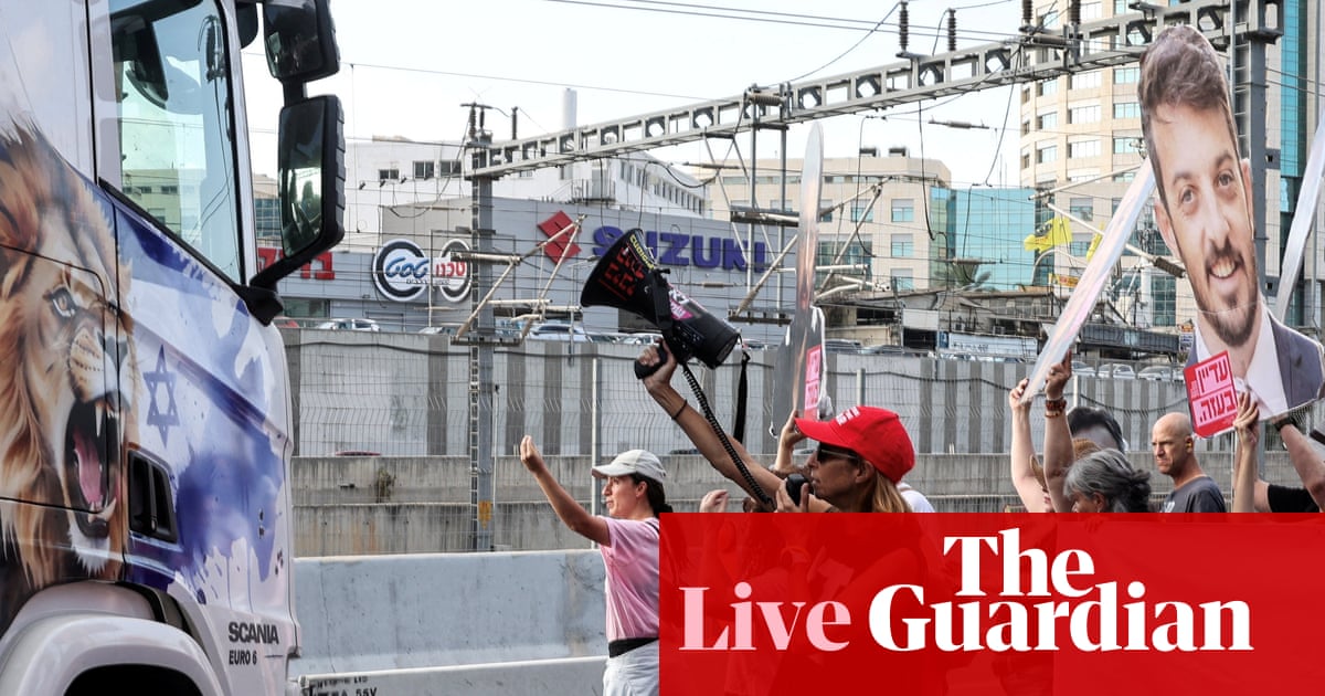 Israel-Gaza war live: Netanyahu meets hostage families over video release | Middle East and north Africa