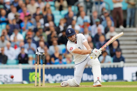 England’s Gus Atkinson is bowled out by India’s Mohammed Siraj to give India victory.