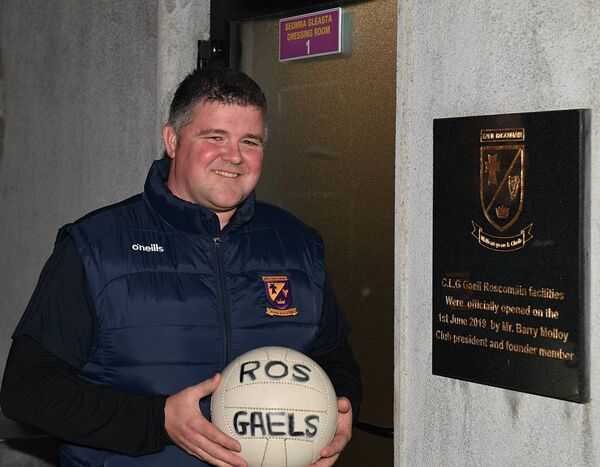 Mark Dowd, the current manager of the Roscommon Gaels senior footballers, ahead of last year's county senior football final against Pádraig Pearses. Picture: Gerard O'Loughlin