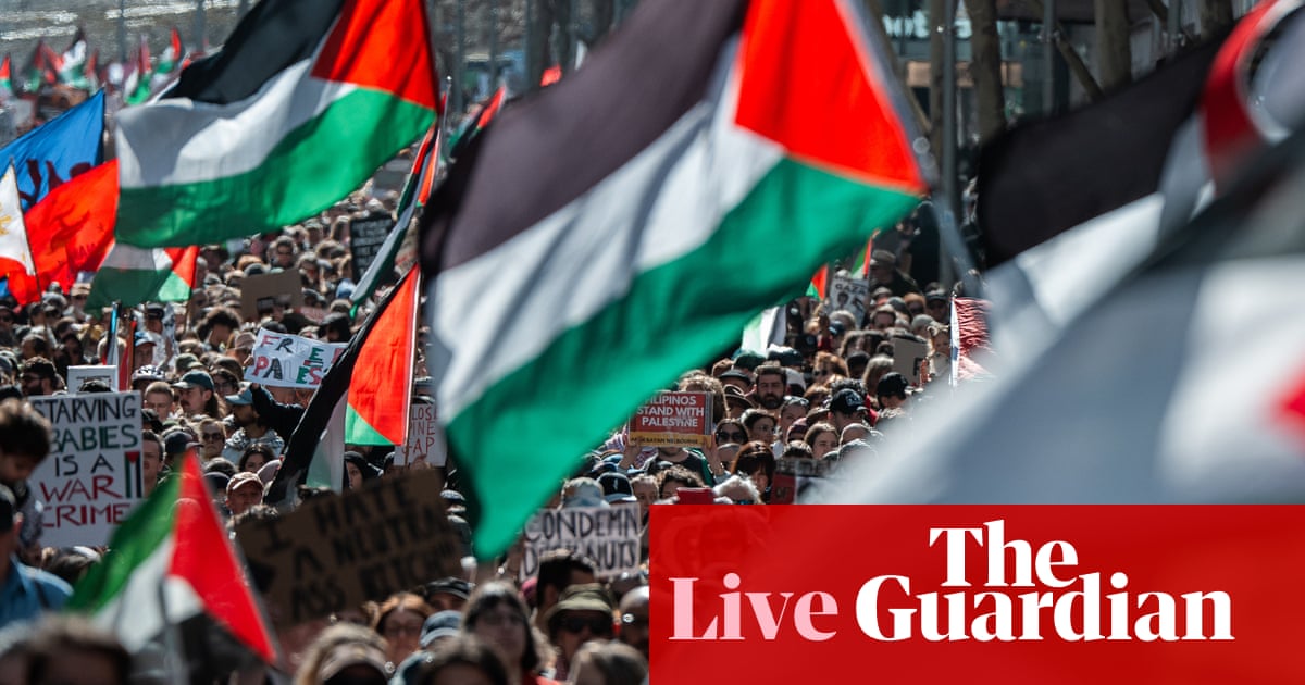 Government to ‘feel the pressure’ after Gaza protests, says Greens leader – as it happened | Australia news