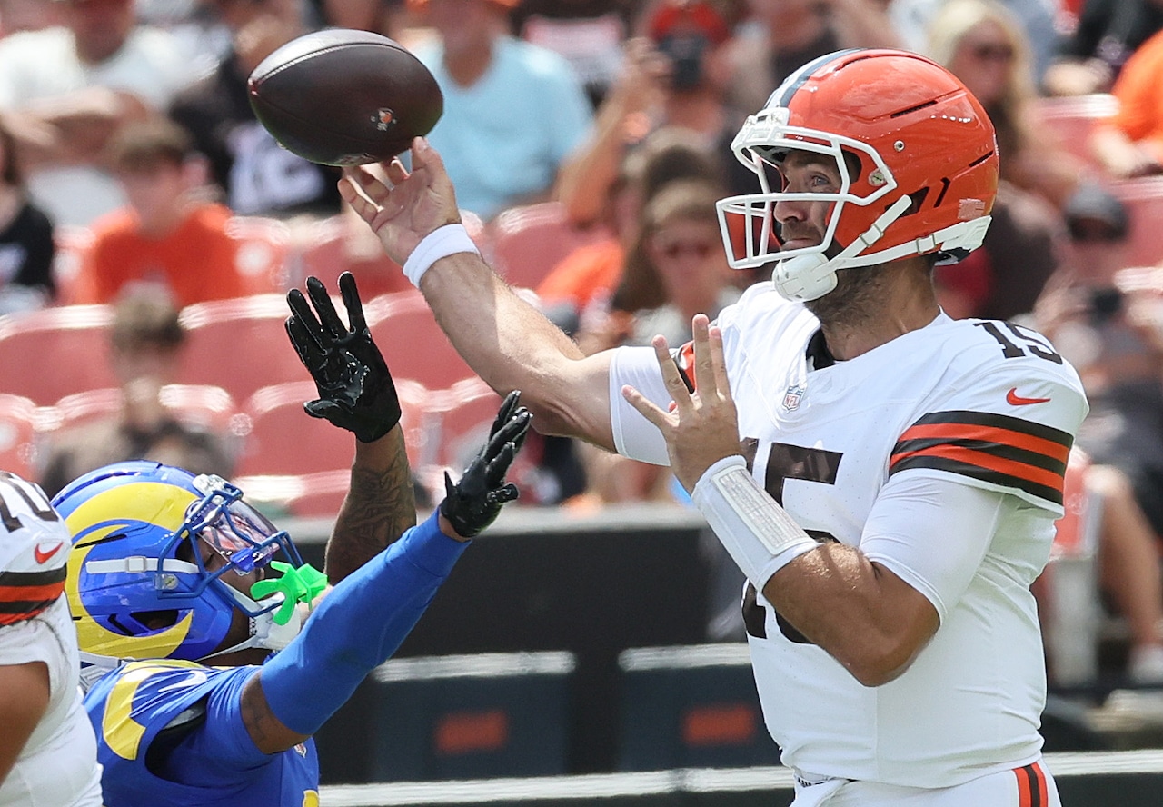 Cleveland Browns vs. Los Angeles Rams in preseason game
