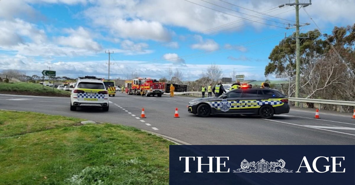 Schoolgirl dead, multiple students injured in bus rollover near Geelong