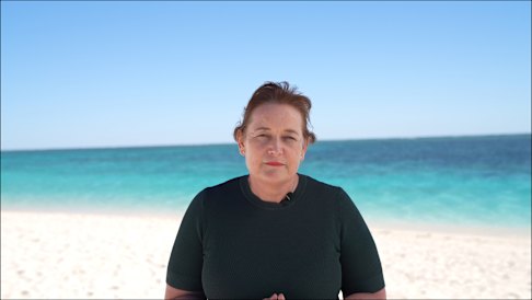 Australian Conservation Foundation chief executive Kelly O’Shanassy at Ningaloo Reef. 
