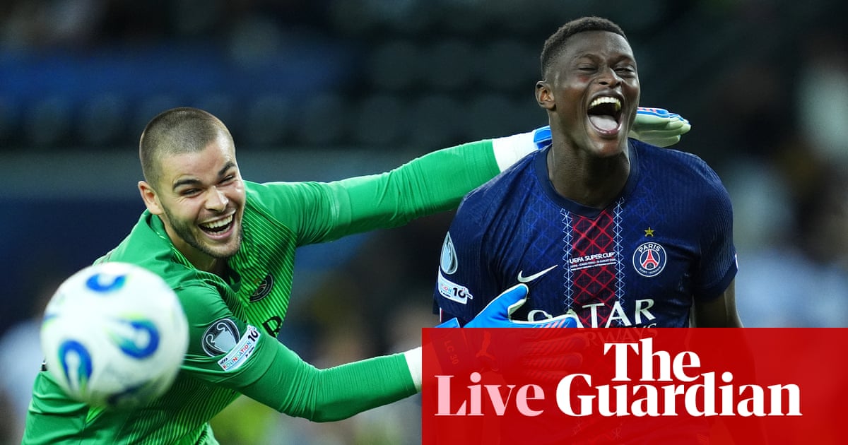 PSG 2-2 Tottenham (4-3 pens): Spurs denied after shootout drama in Uefa Super Cup – live reaction | Uefa Super Cup