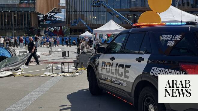 18 arrested in second day of staff-led protests over Microsoft’s ties to Israeli military