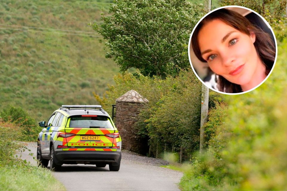 Claire McCain (inset) died in the incident near Omagh on Saturday.