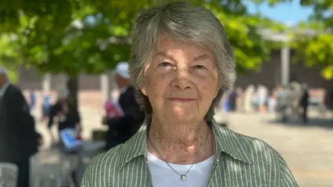 Katharine Canning at the VJ Day service on 15 August 2025