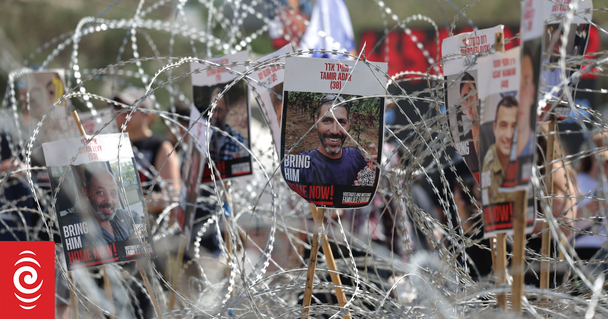 Israeli hostage families protest after Gaza militants release videos of emaciated captives