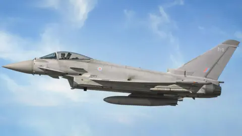 Getty Images An RAF Typhoon jet.